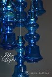 ILKE BLUE & GREY PENDANT LAMP GLASS