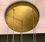 ILKE GREEN & CLEAR GLASS FLUTED PENDANT LAMP