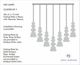 ILKE CLEAR GLASS FLUTED PENDANT LAMP