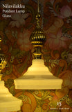NILAVILAKKU PENDANT LAMPS - White & Gold Glass