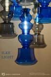 ILKE BLUE & GREY PENDANT LAMP GLASS