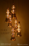 ILKE GOLD ANTIQUE PENDANT LAMP GLASS