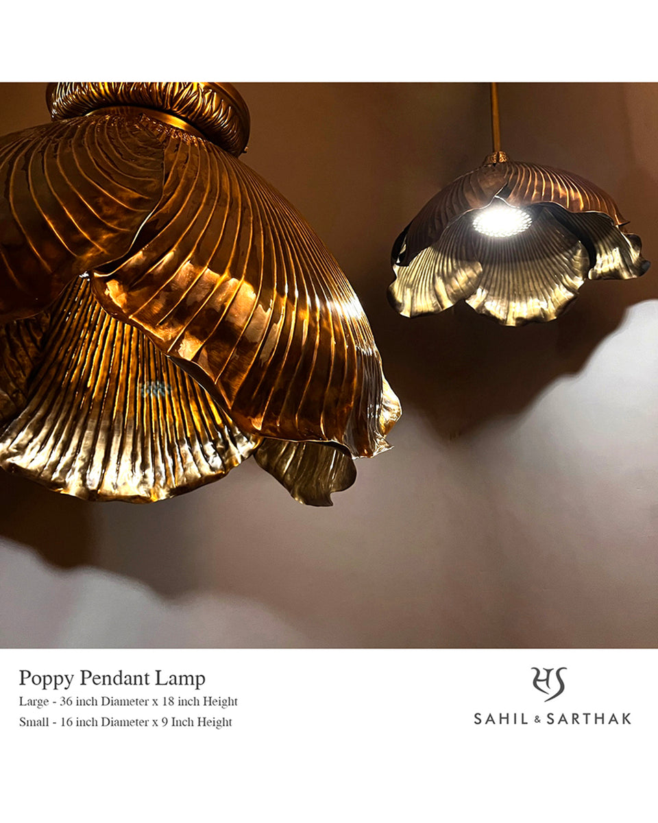 POPPY FLOWER PENDENT LAMP – Sahil & Sarthak