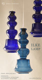 ILKE BLUE & GREY PENDANT LAMP GLASS
