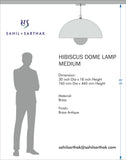 HIBISCUS DOME LAMP