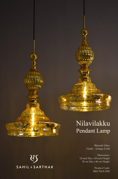 NILAVILAKKU PENDANT LAMP "Glass"