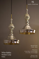 NILAVILAKKU PENDANT LAMP "Silver Glass"