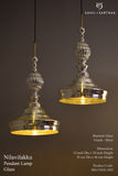 NILAVILAKKU PENDANT LAMP "Silver Glass"